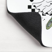 幽霊サイクリング自転車レトロハローウィンパーティC マウスパッド (コーナー)