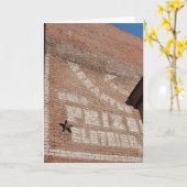 幽霊サイン・イン・ブライトン（アイオワ） カード (黄色い花)