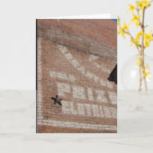 幽霊サイン・イン・ブライトン（アイオワ） カード (黄色い花)