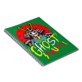 幽霊サムライ日本の武術アートinレトロスタイル ノートブック (右側)