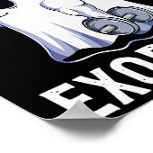 幽霊ジおもしろいムトレーニングボディビルユーモア不気味 ポスター (角)