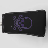 幽霊スカルゴルフパターカバー ゴルフヘッドカバー (正面)