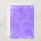 幽霊スケートボードハロウィーンパンプキンパープル 招待状 (裏面)