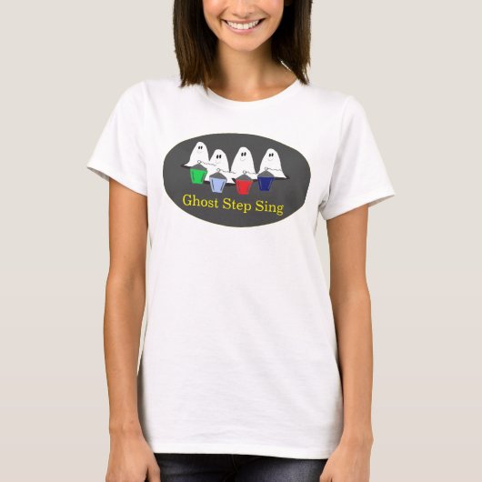 幽霊ステップシンブリンモーラーランタンハロウィーンT-Shi Tシャツ (正面)