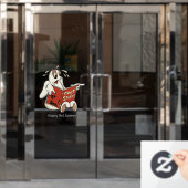 幽霊ストーリーハロウィーンズウィンドルッキング ウィンドウサイン (オフィスドア)