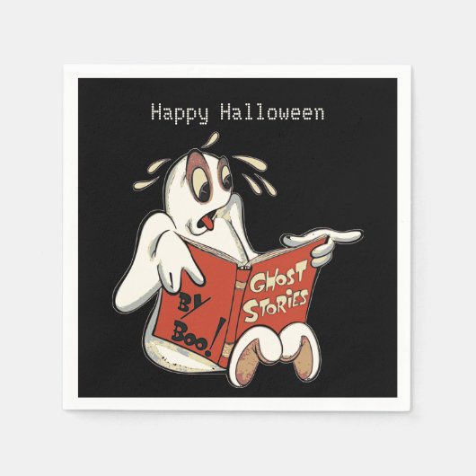 幽霊ストーリーハロウィーンナプキンズ スタンダードカクテルナプキン (正面)