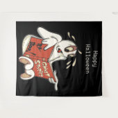 幽霊ストーリーハロウィーン背景 タペストリー (正面(横))