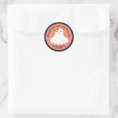 幽霊スペインのハロウィーングラシアスサンキューパーティー ラウンドシール (バッグ)