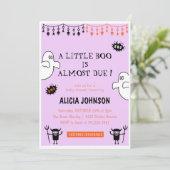 幽霊ズリトルブハロウィーンベイビーシャワー 招待状 (スタンド正面)