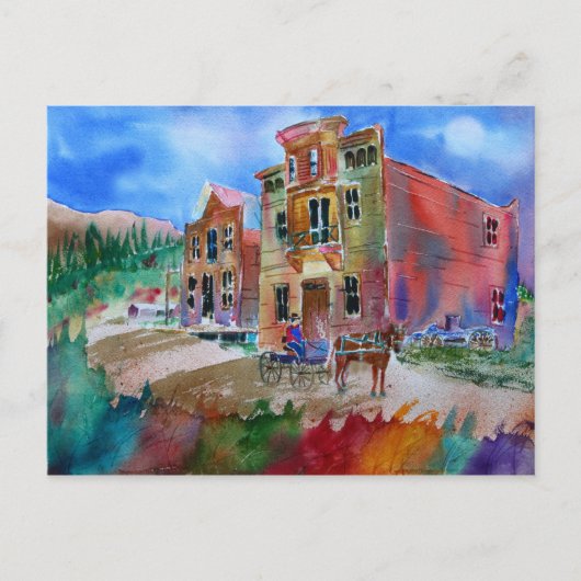 幽霊タウンはがき ポストカード (正面)