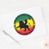 幽霊タウン音大ステッカー ラウンドシール (封筒)