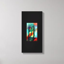 幽霊ダンスオンブラック キャンバスプリント