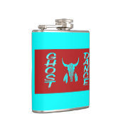 幽霊ダンスターコイズブルー包まれたフラスコ フラスク (右)