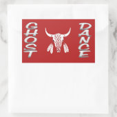 幽霊ダンス長方形シール 長方形シール (バッグ)