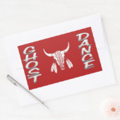 幽霊ダンス長方形シール 長方形シール (封筒)