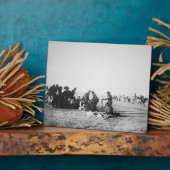 幽霊ダンス、サウスダコタ、1890 （b/w写真） フォトプラーク (側面)