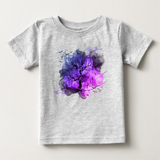 幽霊ツリーTシャツ ベビーTシャツ (正面)
