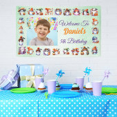 幽霊テーマのライトグリーン水カラー誕生日 横断幕