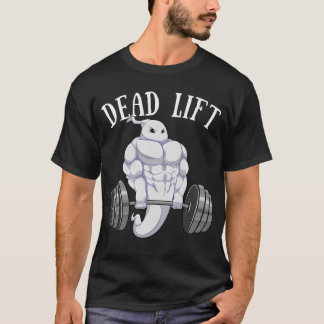 幽霊デッドリフト面白いハロウィンリフティングウェイトFi Tシャツ