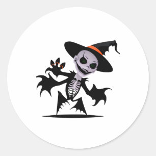 幽霊デビルインハロウィーンステッカー ラウンドシール