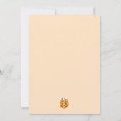 幽霊トリックまたは処理こうもりハロウィンキャンディ サンキューカード (裏面)