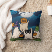幽霊トリック又はトリーター装飾用クッション クッション (ブランケット)