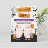 幽霊トリック又は処理ハローウィンパーティ 招待状 (スタンド正面)