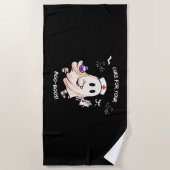 幽霊ナースと魔法のポーション – Cure for Your Bo ビーチタオル (正面)