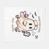 幽霊ナースと魔法のポーション – Cure for Your Bo フリースブランケット (正面(横))