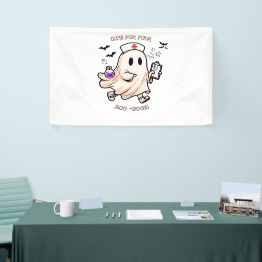 幽霊ナースと魔法のポーション – Cure for Your Bo 横断幕 (トレードショー)