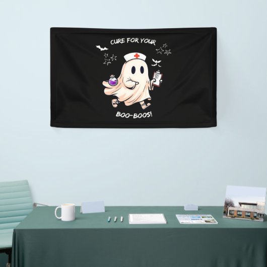 幽霊ナースと魔法のポーション – Cure for Your Bo 横断幕 (トレードショー)