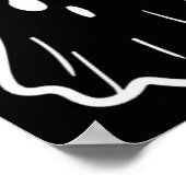 幽霊ナースハロウィーン衣装レトロ秋スクラブトップ ポスター (角)