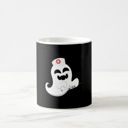幽霊ナースハロウィーン コーヒーマグカップ (中央)