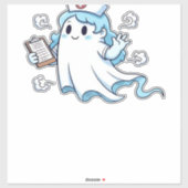 幽霊ナース不気味気にで気まぐれな場所 シール (シート)