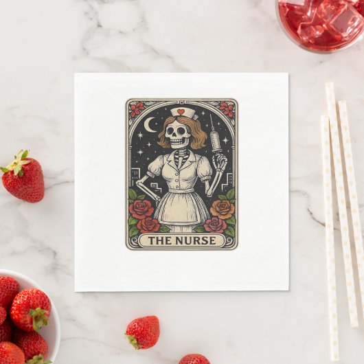 幽霊ナース不気味気にで気まぐれな場所 スタンダードランチョンナプキン (インサイチュ)