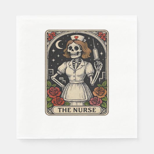 幽霊ナース不気味気にで気まぐれな場所 スタンダードランチョンナプキン (正面)