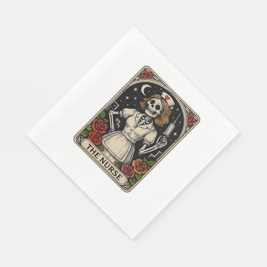 幽霊ナース不気味気にで気まぐれな場所 スタンダードランチョンナプキン (角)