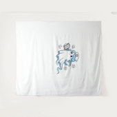 幽霊ナース不気味気にで気まぐれな場所 タペストリー (正面(横))