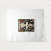 幽霊ナース不気味気にで気まぐれな場所 タペストリー (正面(横))