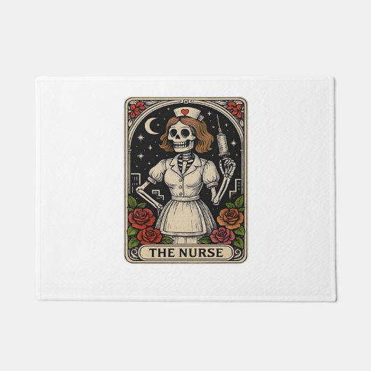 幽霊ナース不気味気にで気まぐれな場所 ドアマット (正面)