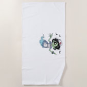 幽霊ナース不気味気にで気まぐれな場所 ビーチタオル (正面)