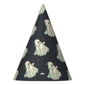 幽霊ニードハットブラックハローウィンパーティ パーティーハット (左)