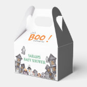 幽霊ハウスハロウィーンベビーシャワー秋テーマ フェイバーボックス (裏面サイド)