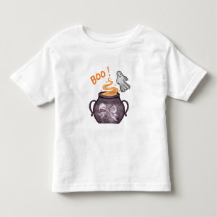 幽霊ハウスハロウィーンベビーシャワー トドラーTシャツ