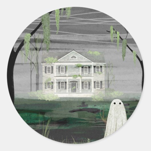 幽霊ハウス ラウンドシール (正面)