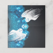 幽霊ハッピーハローウィンエレガントパーティー座席表 プレイスカード (外部開封)