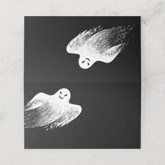 幽霊ハッピーハローウィンパーティー座席表 プレイスカード (外部開封)