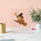 幽霊ハリネズミ図書館司書のコピー – かわいいハロウィーン アクリルサイン (ウェディング)