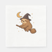 幽霊ハリネズミ図書館司書のコピー – かわいいハロウィーン スタンダードランチョンナプキン (正面)