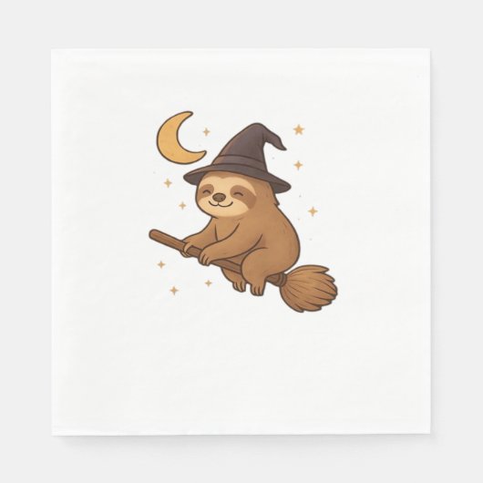 幽霊ハリネズミ図書館司書のコピー – かわいいハロウィーン スタンダードランチョンナプキン (正面)